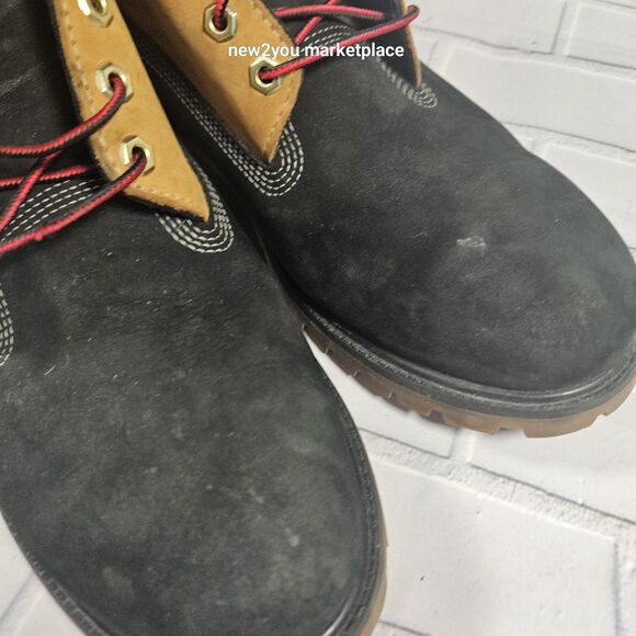 Timberland Men's 6" Premium waterproof Boots Red/Beige/Black Size 13M - Picture 9 of 16